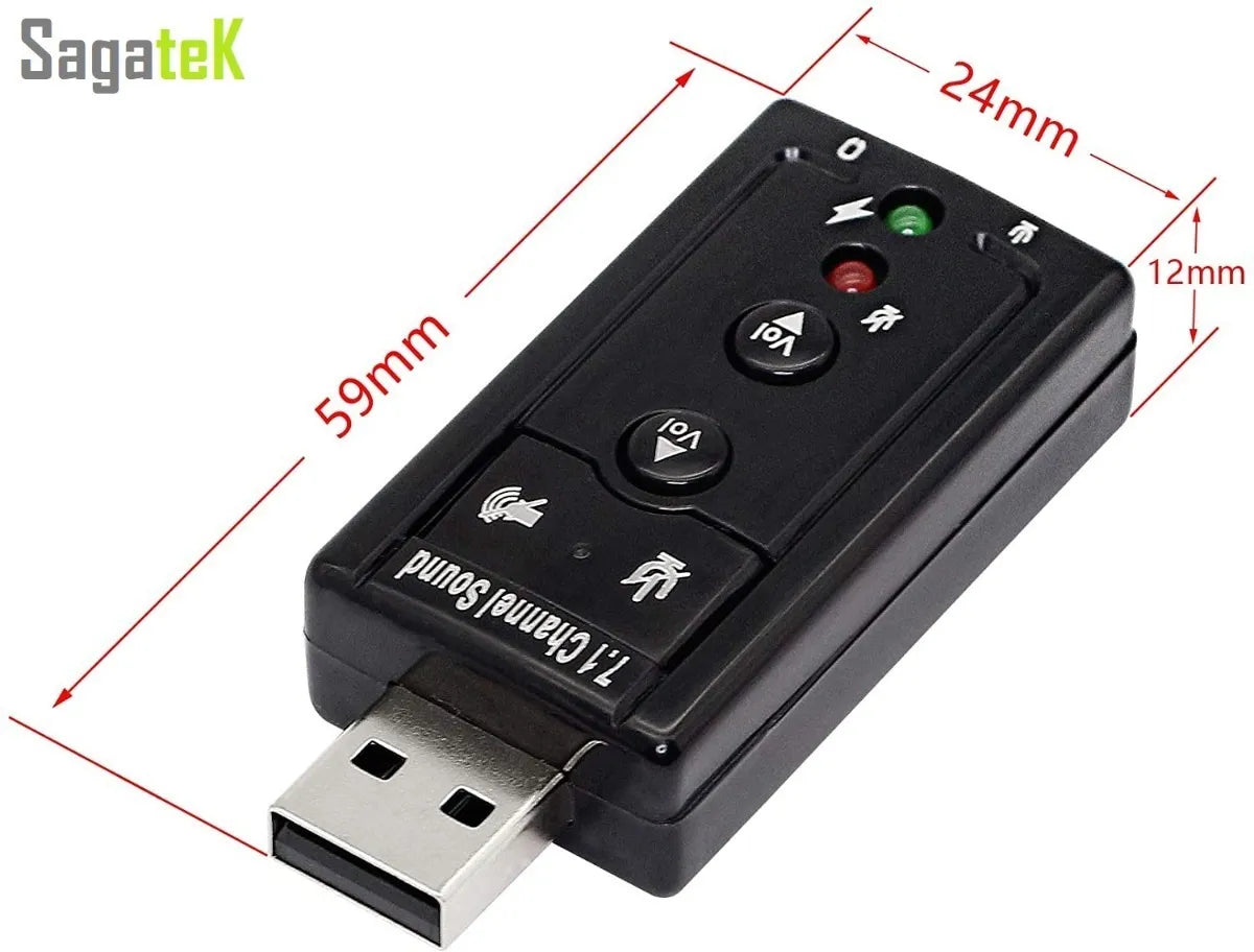 Tarjeta De Sonido Externa 7.1