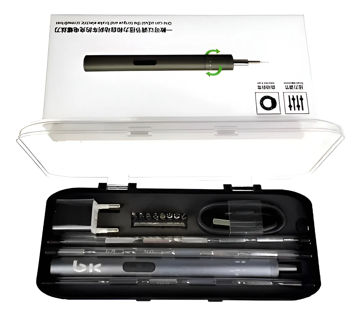 Destornillador Eléctrico Portátil Recargable Precisión - Gris Oscuro - 50hz/6h0z