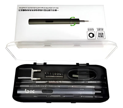 Destornillador Eléctrico Portátil Recargable Precisión - Gris Oscuro - 50hz/6h0z