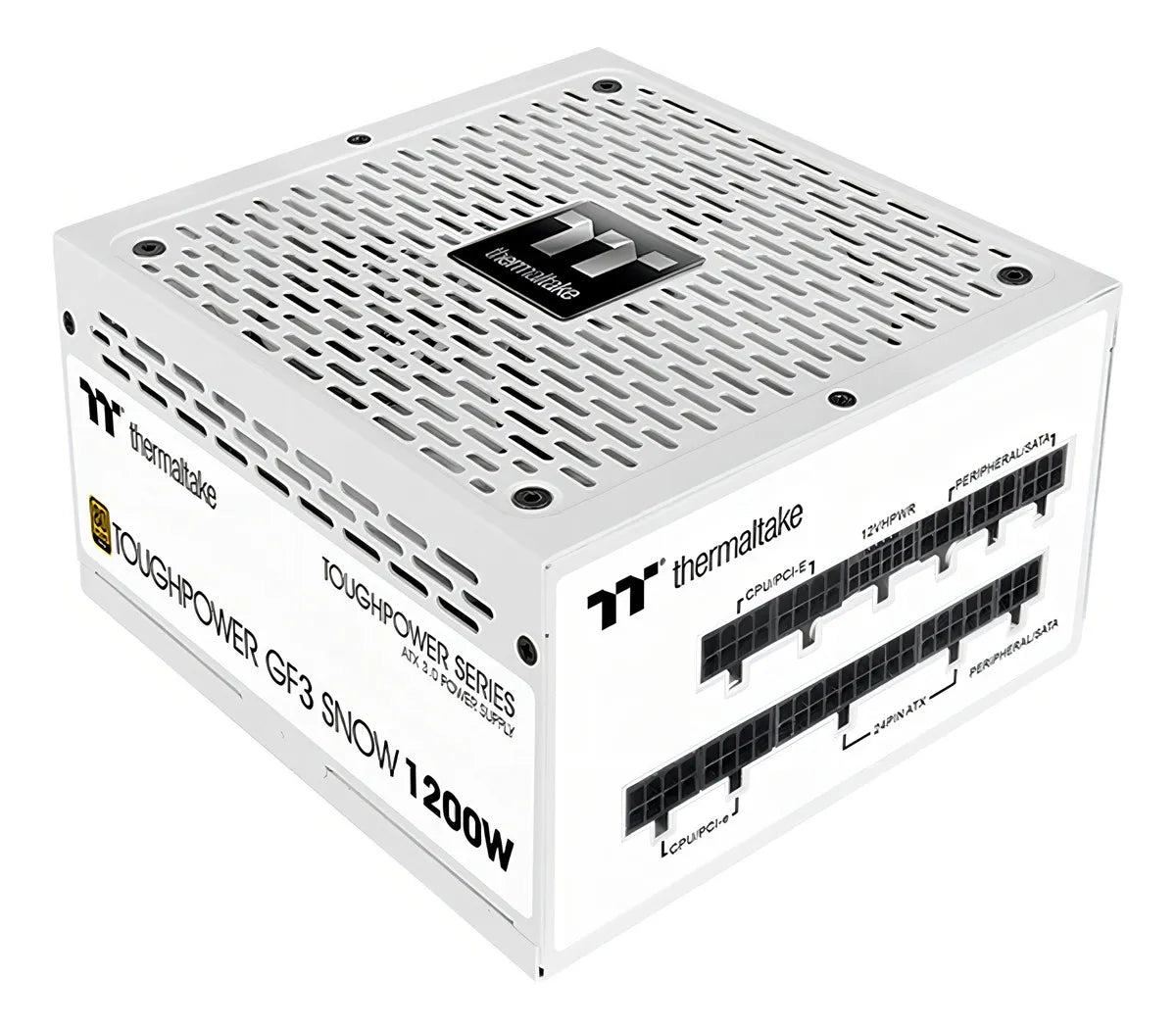 Fuente de poder para PC Thermaltake TOUGHPOWER GF3 Snow 1200 1.2kW blanca