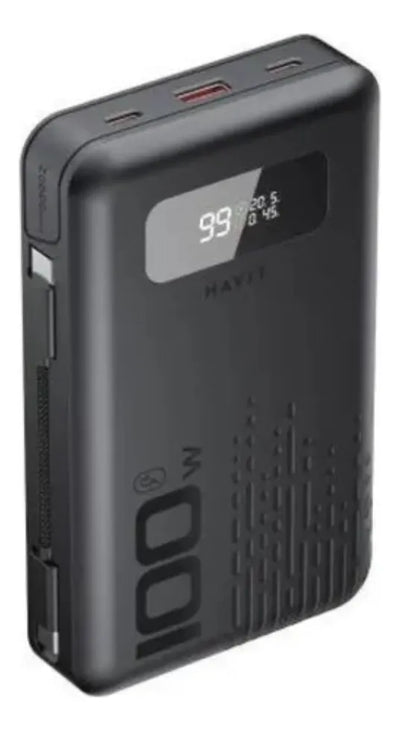 Powerbank Havit 20000 Mah Telefono Celular Portatil Tipo C Negro