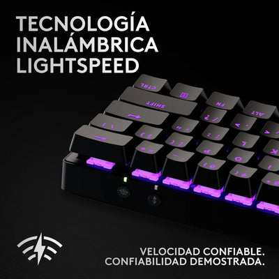 Teclado Inalámbrico Logitech G Pro X 60 Lightspeed Negro