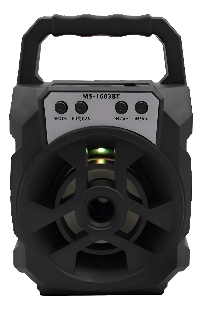 Radio Parlante Portátil Fm Bluetooth Usb Aux Tf Luz Led 4h Variado