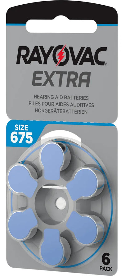 Pilas Para Audífono Rayovac Pr 675 Pack X6