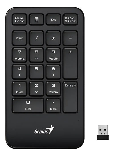 Teclado Numerico Inalambrico Para Pc O Notebook Genius 1000 Teclado Negro Idioma Español Latinoamérica