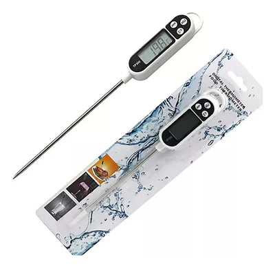 Termometro Digital Alimentos Comida Sonda Carnes Temperatura Color Blanco
