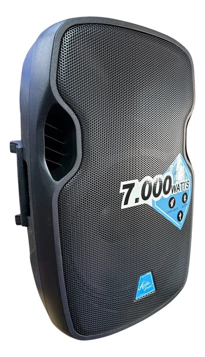 Cabina Activa De 15 Audio Sound Con Trípode Y Micrófono Negro