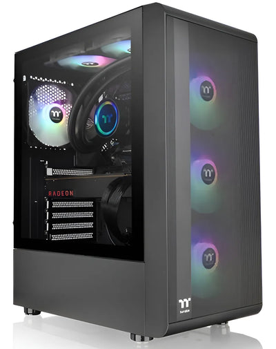 Gabinete Gamer Thermaltake S200 Tg Argb Black 3x120mm Rgb F