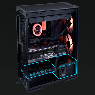 Lian Li Lancool 207 - Carcasa Compacta Para Computadora Para Juegos Atx Rgb, Paneles De Malla Optimizados Para Flujo De Aire, Chasis De Torre Con 2 X 140 Mm, Ventiladores Pwm De 2 X 120 Mm