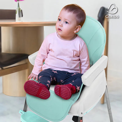Silla De Bebé Para Comer 3 En 1 Color Menta Color Agua Liso