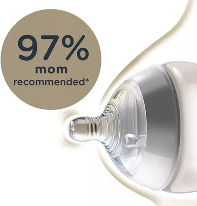 Tetero Tommee Tippee Closer To Nature 9 Oz Blanco Liso