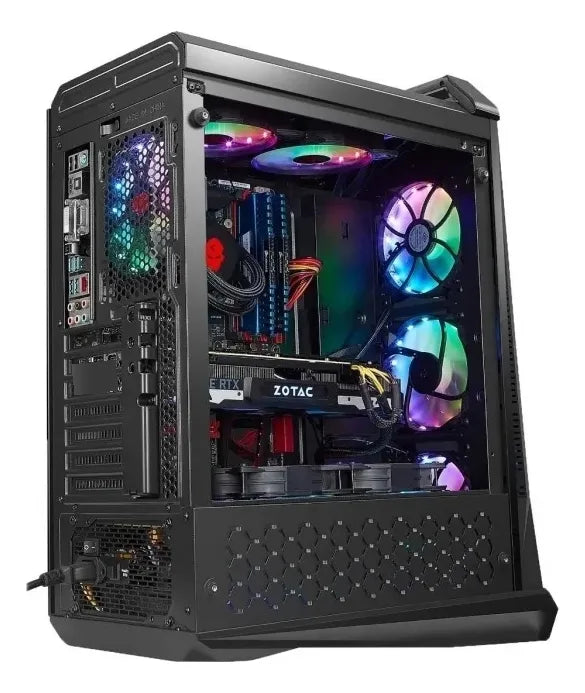 Gabinete Chasis Caja Gamer Iceberg Crystal Max Argb X3 Fan Negro