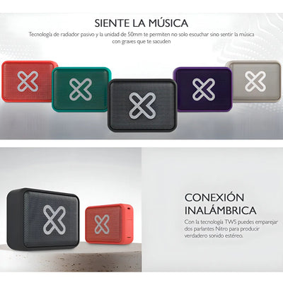 Parlante Klip Xtreme Nitro Kbs-025 Tws Bluetooth Beige