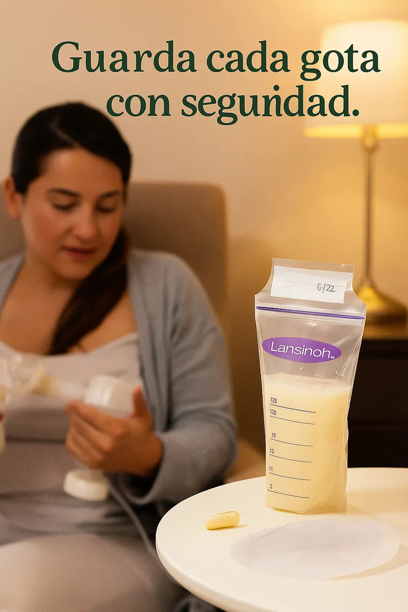 Combo Protectores Mamarios 100 U + Bolsas Almacenamiento 50