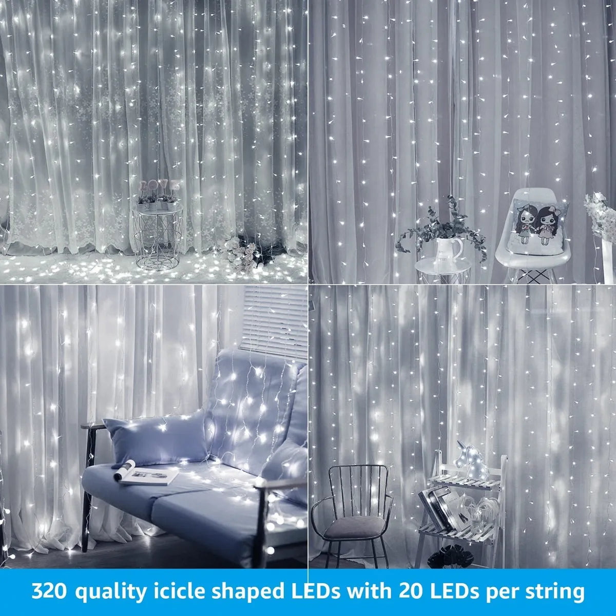 Extensión 320 Luces Navideñas Led Torchstar Estilo