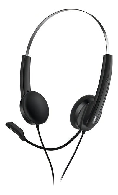 Auriculares Con Micrófono Genius Hs-220u Usb Color Negro