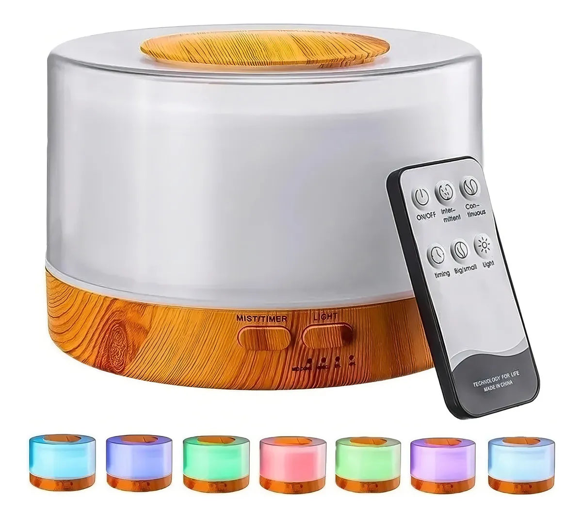 Humidificador Difusor De Aromas Ambientador De Hogares Color Multicolor