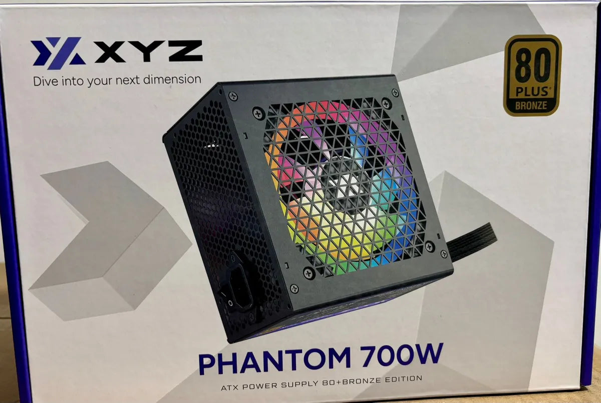 Fuente Poder Xyz Phantom 700w Argb 80+ Bronze Color Negro