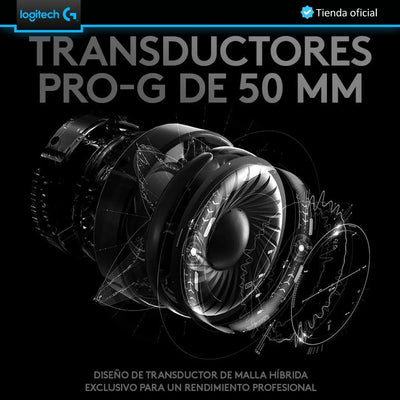 Logitech G Pro X, Diadema Gamer 7.1 Profesional, Pc Ps4 Xbox Negro