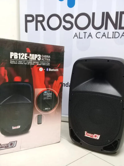Parlante Pro Dj 12 Pb12emp3 Sys Cabina Activa De 12 Negro