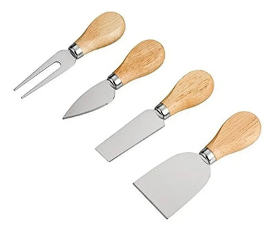 Set 4 Cuchillos De Quesos Mini Cuchillo Acero Inoxidable L54