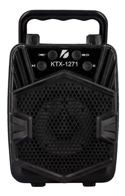 Parlante Recargable Bluetooth Ktx 1271 Usb Fm Sd Speaker Negro