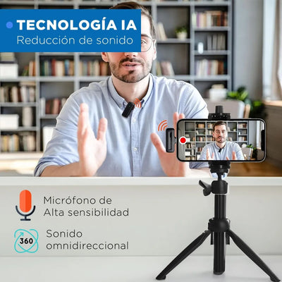 Microfono Inalambrico Lavalier Solapa Linkon + Estuche Carga