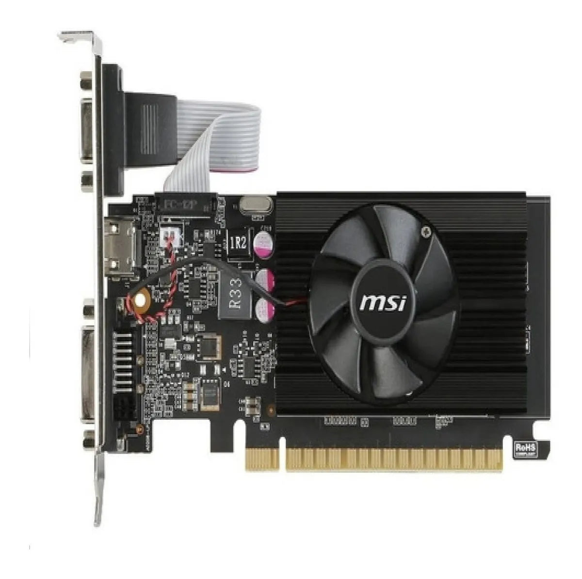 Tarjeta De Videomsi Gt 710 2g Ddr3 - Low Profile