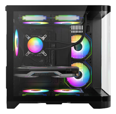 Gabinete Gamer Iceberg Wave Negro 3 Ventiladores Argb