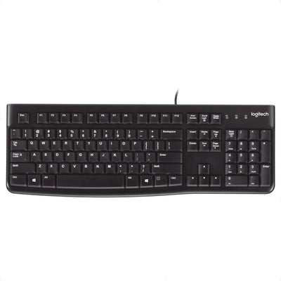 Logitech K120, Teclado Usb, Desempeño Agradable Y Silencioso Teclado Negro Idioma Español España