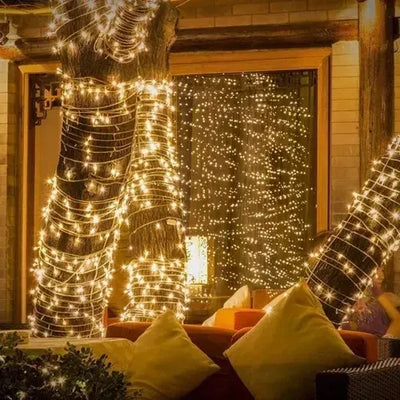 Luces Navidad Decorativas Por 100 Mts Y 1000 Leds Navideñas Blanco