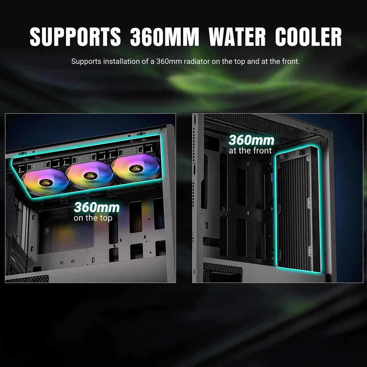 Antec Ax1000 Argb 4 Ventiladores Argb Pwm De 0.157 X 5.512