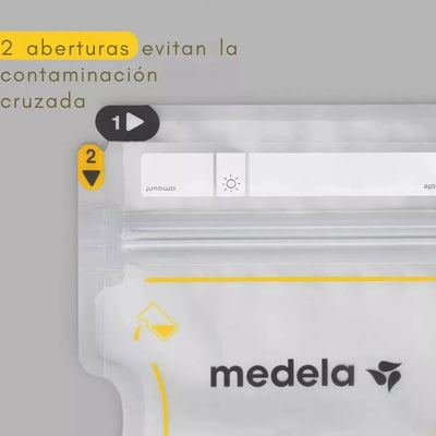 Bolsas Para Leche Materna Medela Fácil Vertido X 100 Unid