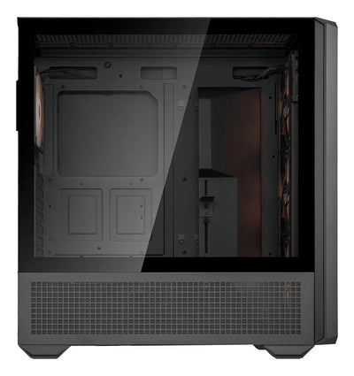 Armario para jugadores Cougar Mx600 Rgb Mesh Black Temp Glass. Completo