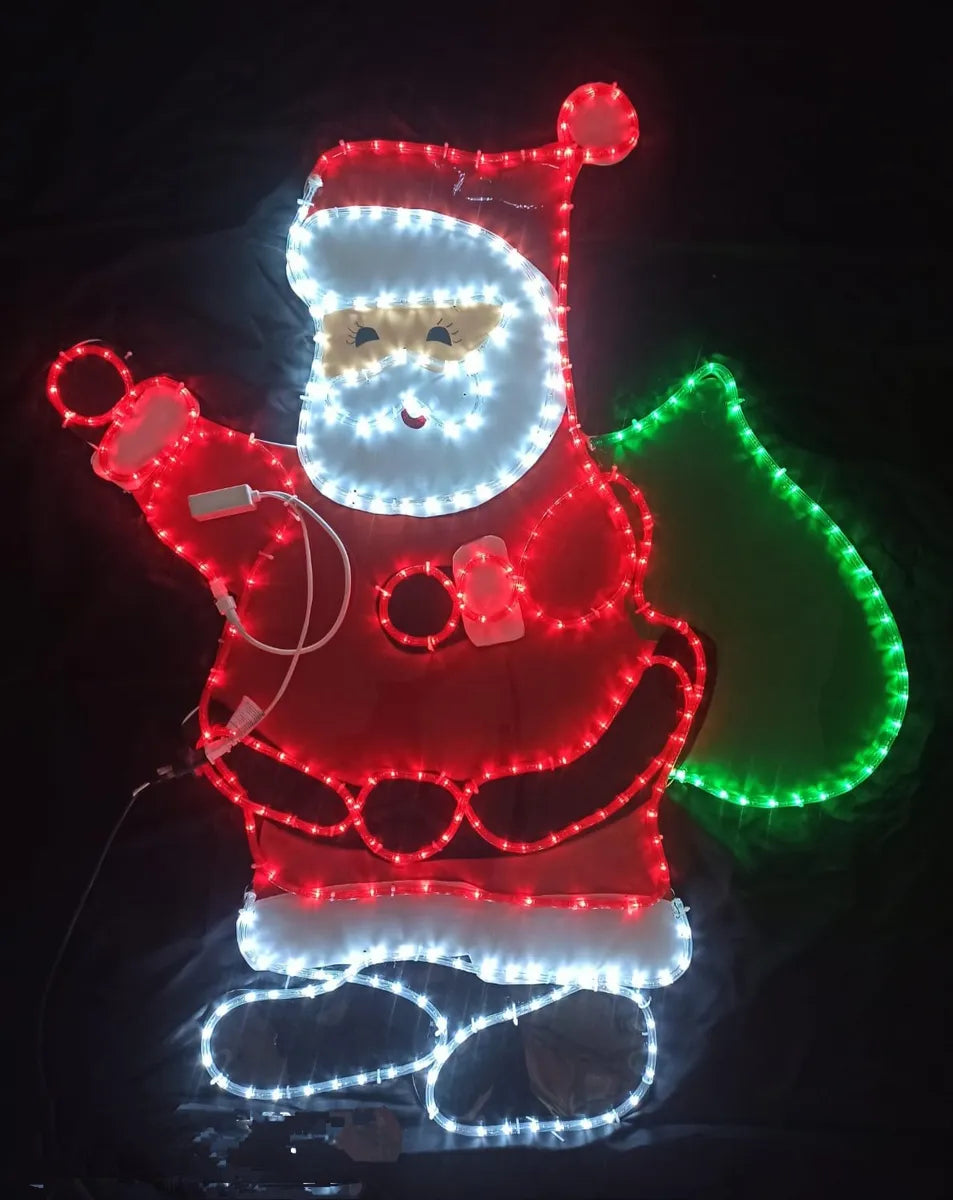 Figuras Navideñas En Luz Led Azul
