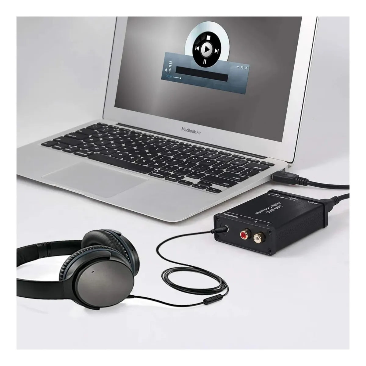Tarjeta De Audio Sonido Usb Dac A Optico Coaxial Rca Jk3.5mm
