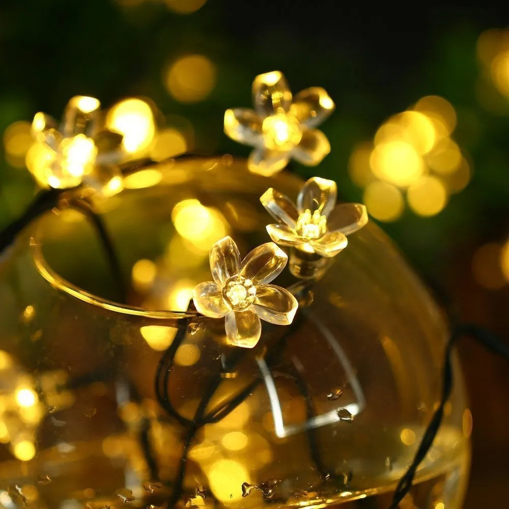 Extensión 50 Luces Navideñas Led Solar Qedertek 22.96