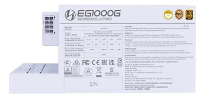 Fuente De Poder Lian Li 1000w Atx Edge Gold Blanco Modular