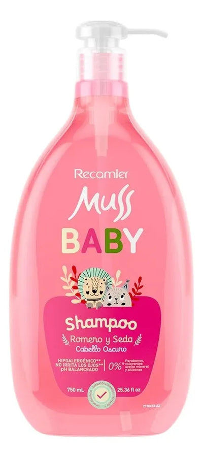 Champú Para Bebés Muss Baby Romero Cabello Oscuro 750ml