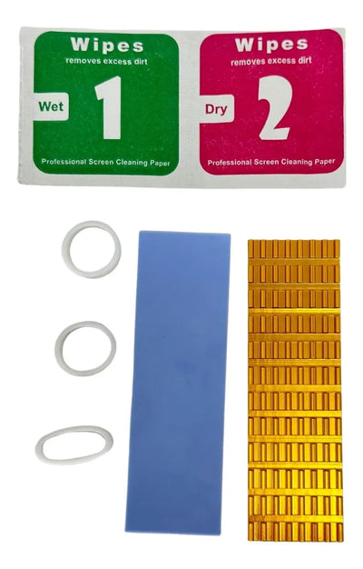 Kit Disipador M2 Aluminio Con Thermal Pad Memoria Nvme M.2