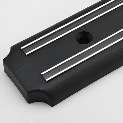 Juego de cuchillos con soporte magnético, color Weck, acero inoxidable y negro