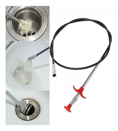 Sonda Destapa Cañería 70cm Lavamanos, Baños, Tinas, Duchas