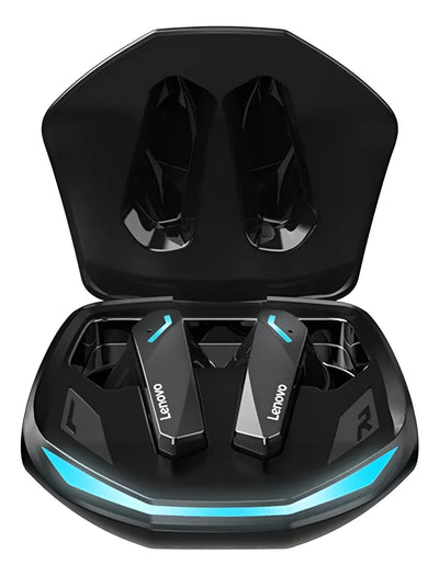 Auriculares Bluetooth Lenovo Gm2 Pro Gamer de baja latencia para deportes electrónicos 5.3, color negro, color claro, azul