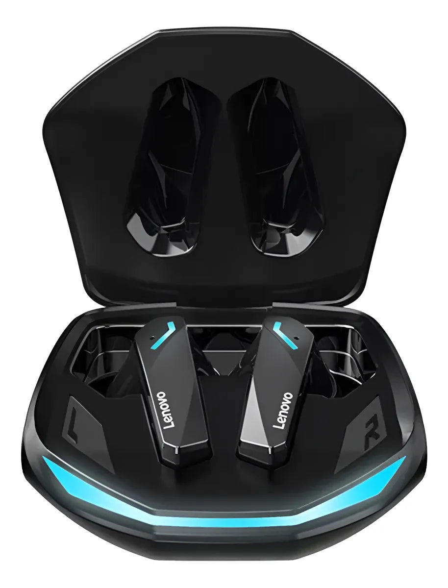 Auriculares Bluetooth Lenovo Gm2 Pro Gamer de baja latencia para deportes electrónicos 5.3, color negro, color claro, azul