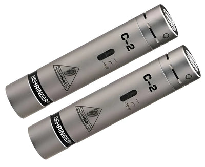 Micrófonos Behringer C-2 Condensador Cardioide color plateadoS
