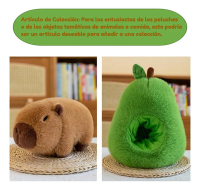 Peluche Chigüiro Capibara Carpincho Muñeco 35 Cm Regalo - Verde Musgo