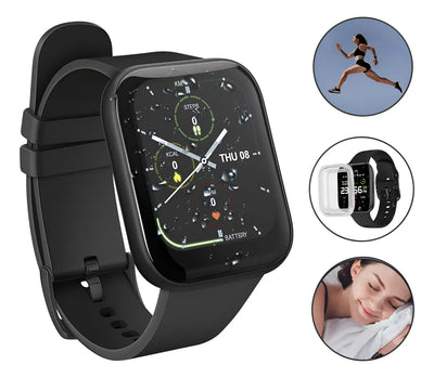 Reloj Smartwatch Deportivo Redes Sociales Llamadas Táctil Negro
