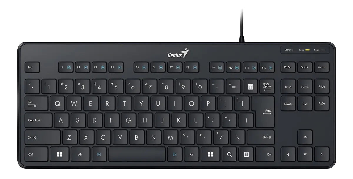 Teclado Compacto Usb Genius Luxemate 110 Español Color Del Teclado Negro