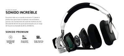 Fone de ouvido over-ear sem fio Corsair VOID RGB Elite Wireless CA-9011201-NA blanco