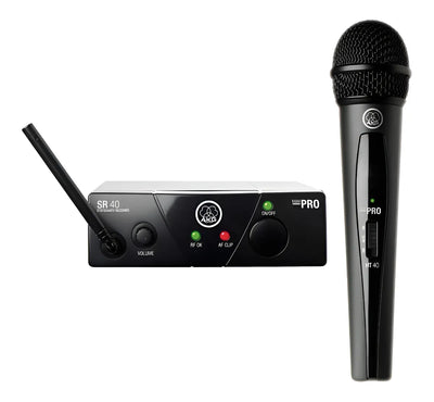 Micrófono AKG WMS40 Mini Vocal Set Dinámico Cardioide color negroS